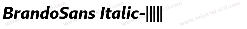 BrandoSans Italic字体转换